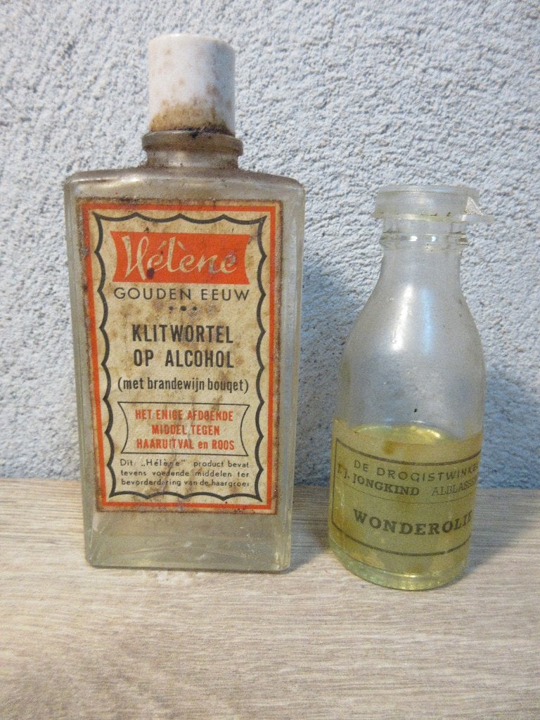 Oude verpakking klitwortel en wonderolie, Verzamelen, Ophalen of Verzenden, Gebruikt, Verpakking