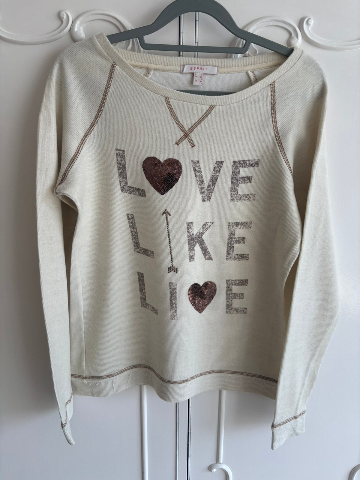 Nieuwstaat creme trui Esprit maat XS, Ophalen of Verzenden, Zo goed als nieuw, Maat 34 (XS) of kleiner, Overige kleuren