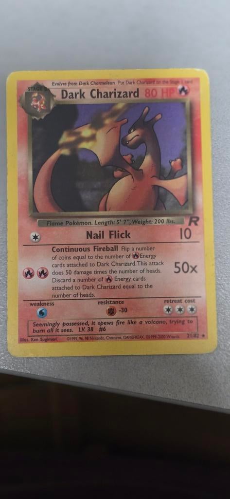 Dark Charizard Pokémon kaart, Ophalen of Verzenden