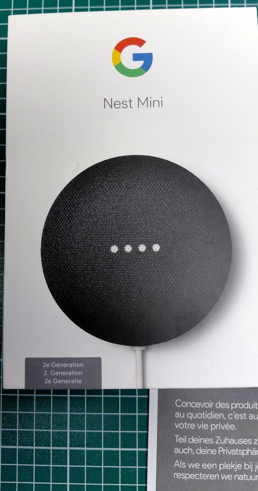 GOOGLE NEST MINI 2e generatie, Audio, Tv en Foto, Mediaspelers, Ophalen of Verzenden, Zo goed als nieuw