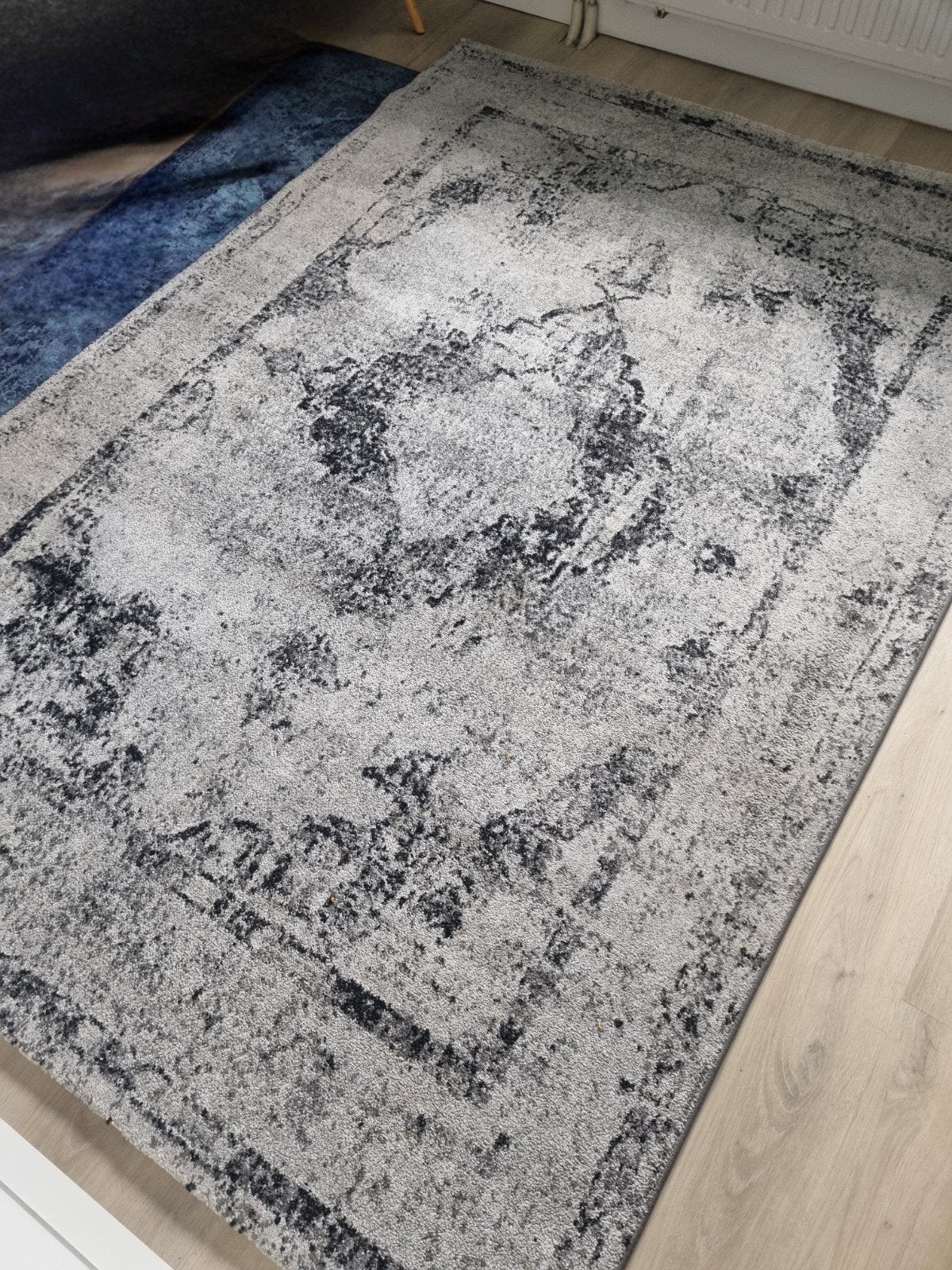 Vintage look vloerkleed grijs 160x230 Kwantum, Ophalen, Gebruikt, 150 tot 200 cm, Vintage