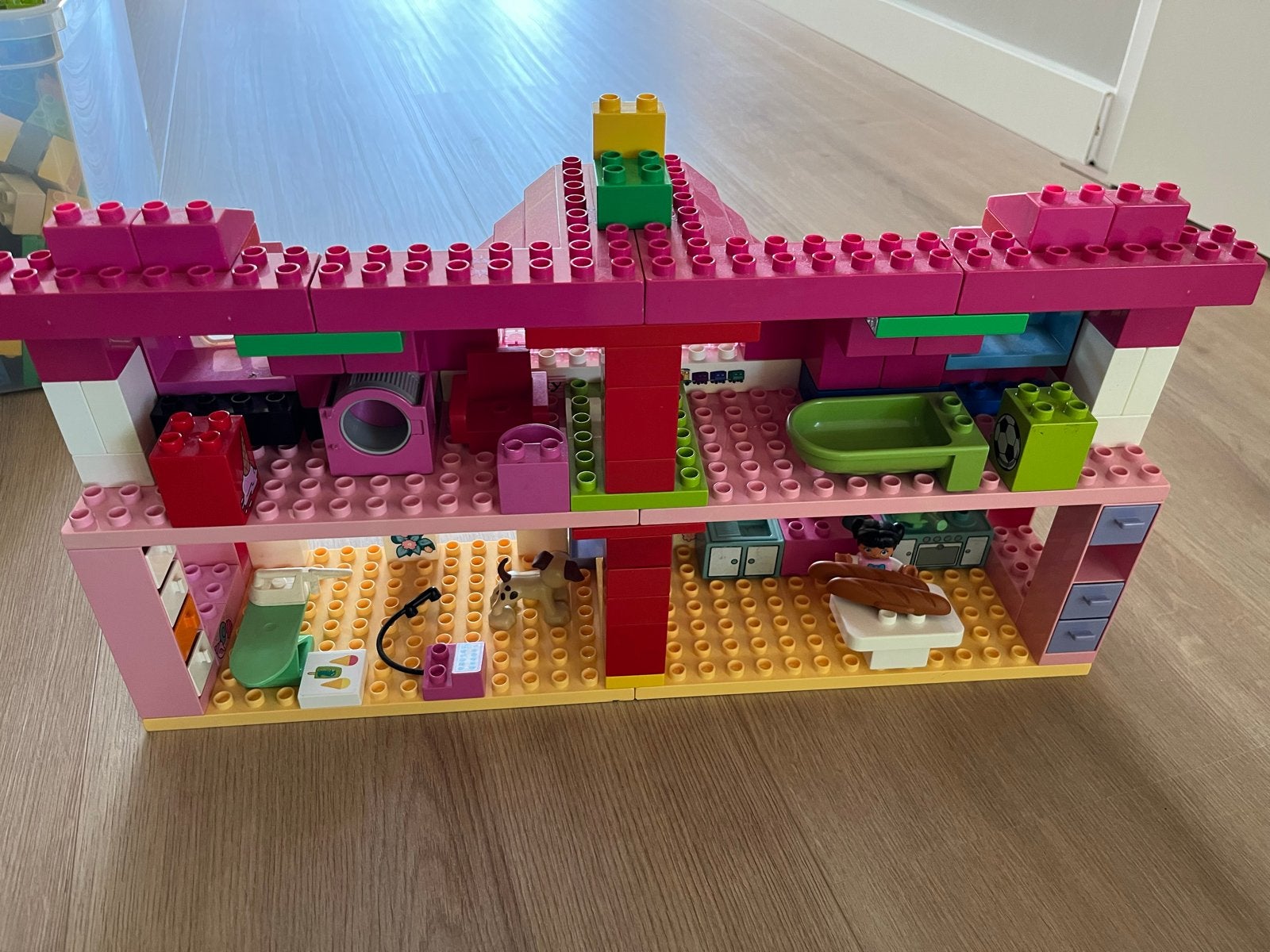 Duplo huis met Hello Kitty thema, Gebruikt, Overige thema's, Ophalen of Verzenden, Duplo