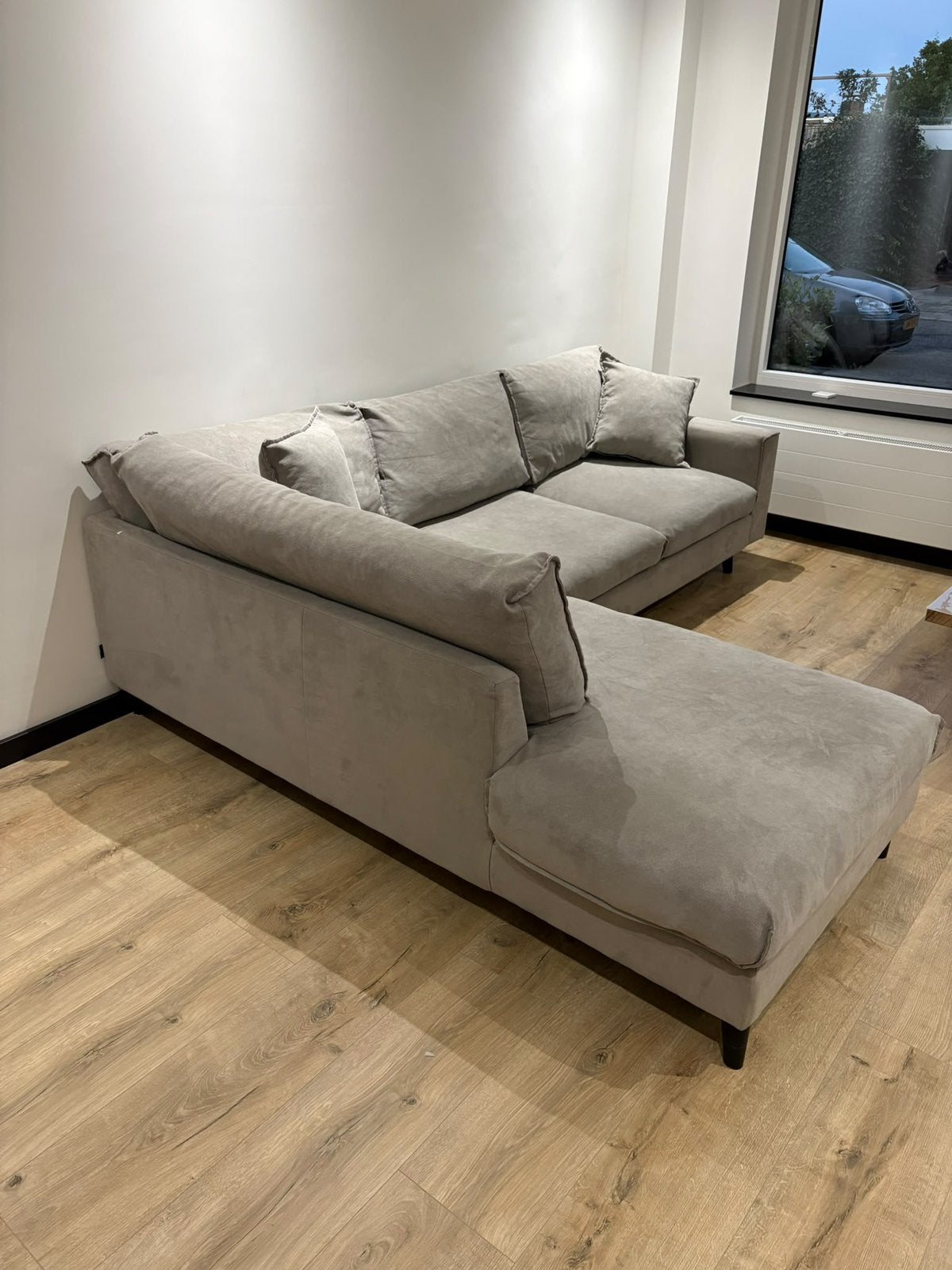 Goossens bankstel grijs, Ophalen, 250 tot 300 cm, Gebruikt, Driepersoons
