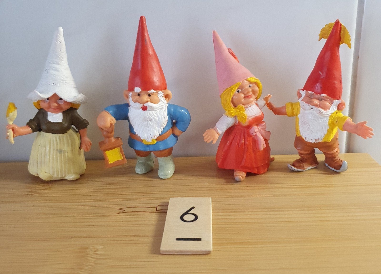 David en Lisa, kabouters Rien Poortvliet, Herfst BRB Rubber, Ophalen of Verzenden, Zo goed als nieuw