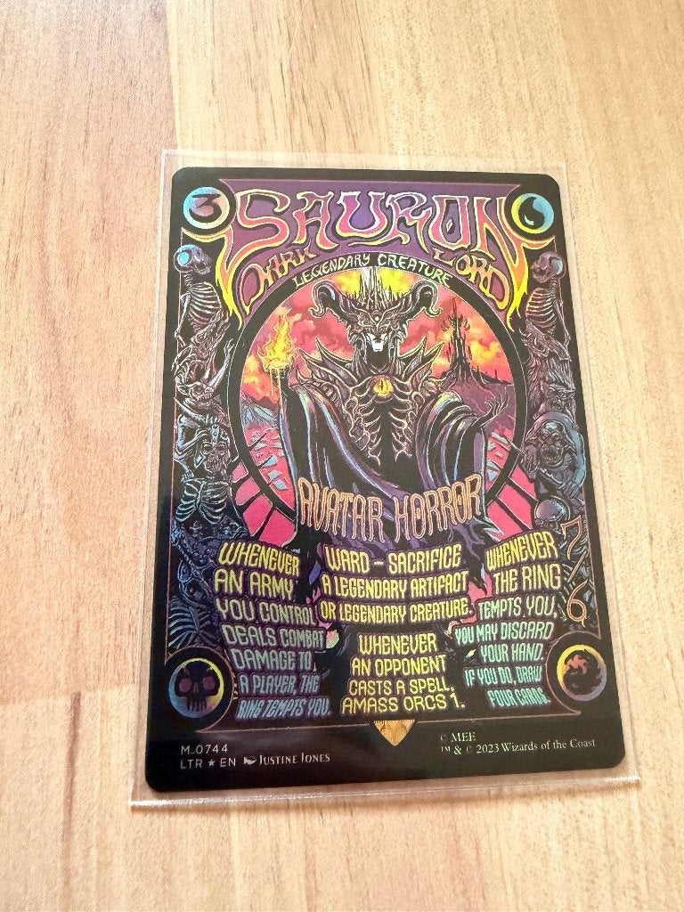 Sauron The Dark Lord | MtG, Ophalen, Zo goed als nieuw, Losse kaart, Foil