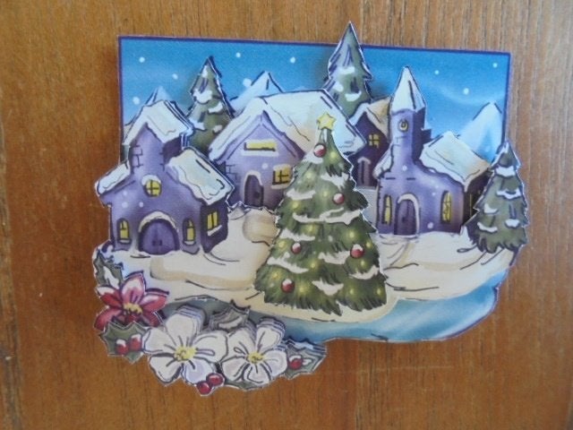 3d plaatje kerst 128, Ophalen of Verzenden, Nieuw, Kerst, Knipvel