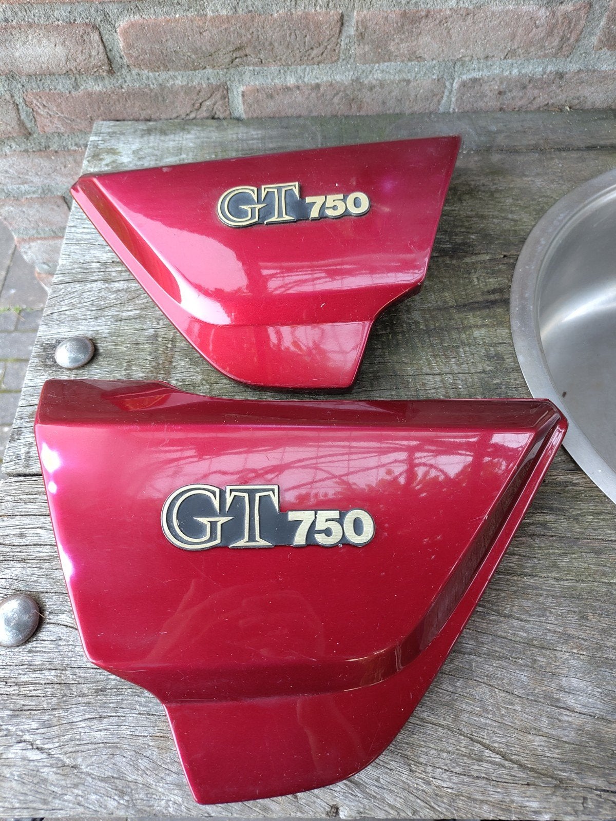 Zijkappen Kawasaki GT 750 / Z(750)P- Origineel Made in Japan, Ophalen of Verzenden, Gebruikt