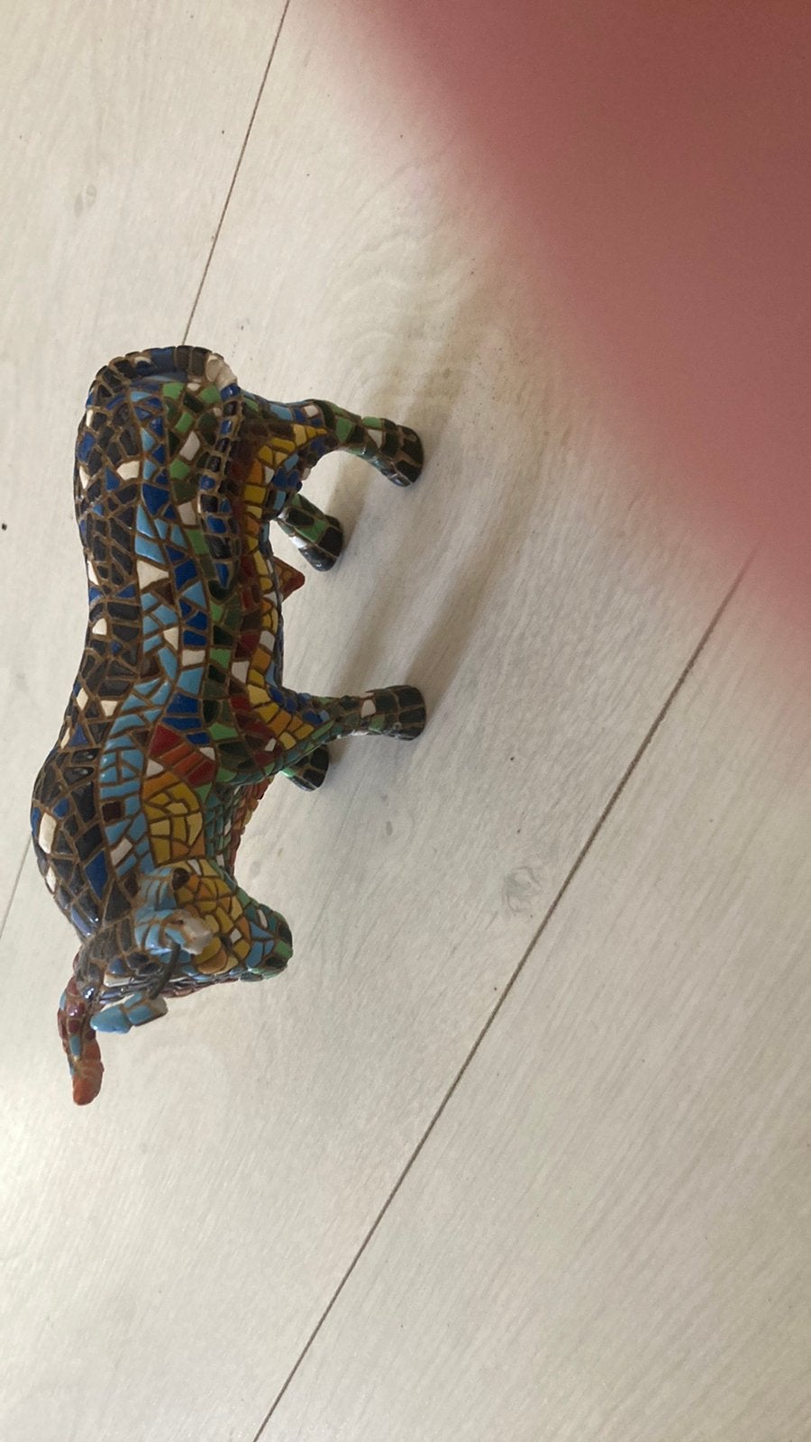 Mozaiek stier licht beschadigd, Antiek en Kunst, Ophalen