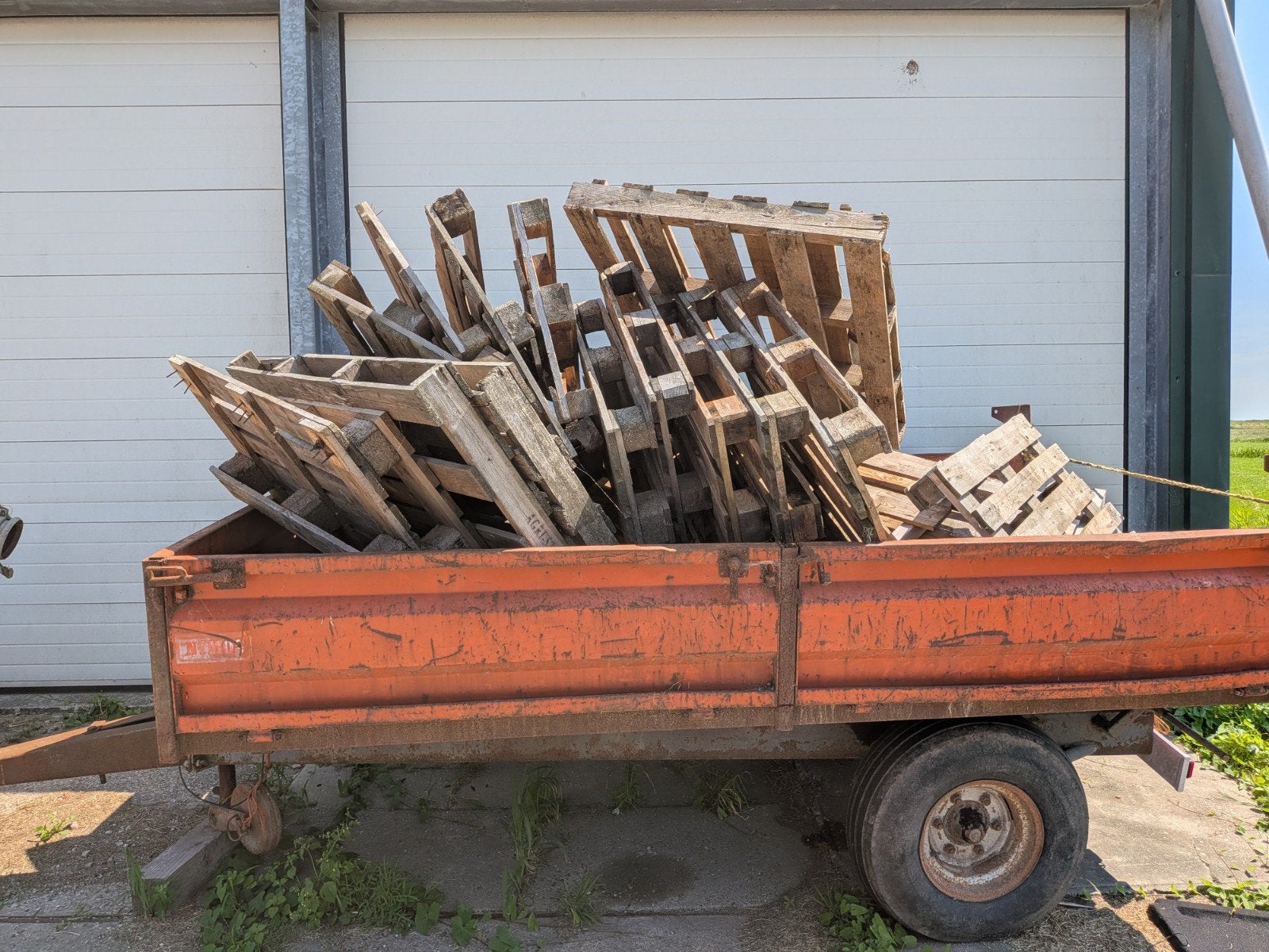 Houten pallets, gratis ophalen, Ophalen, Gebruikt, Overige metalen
