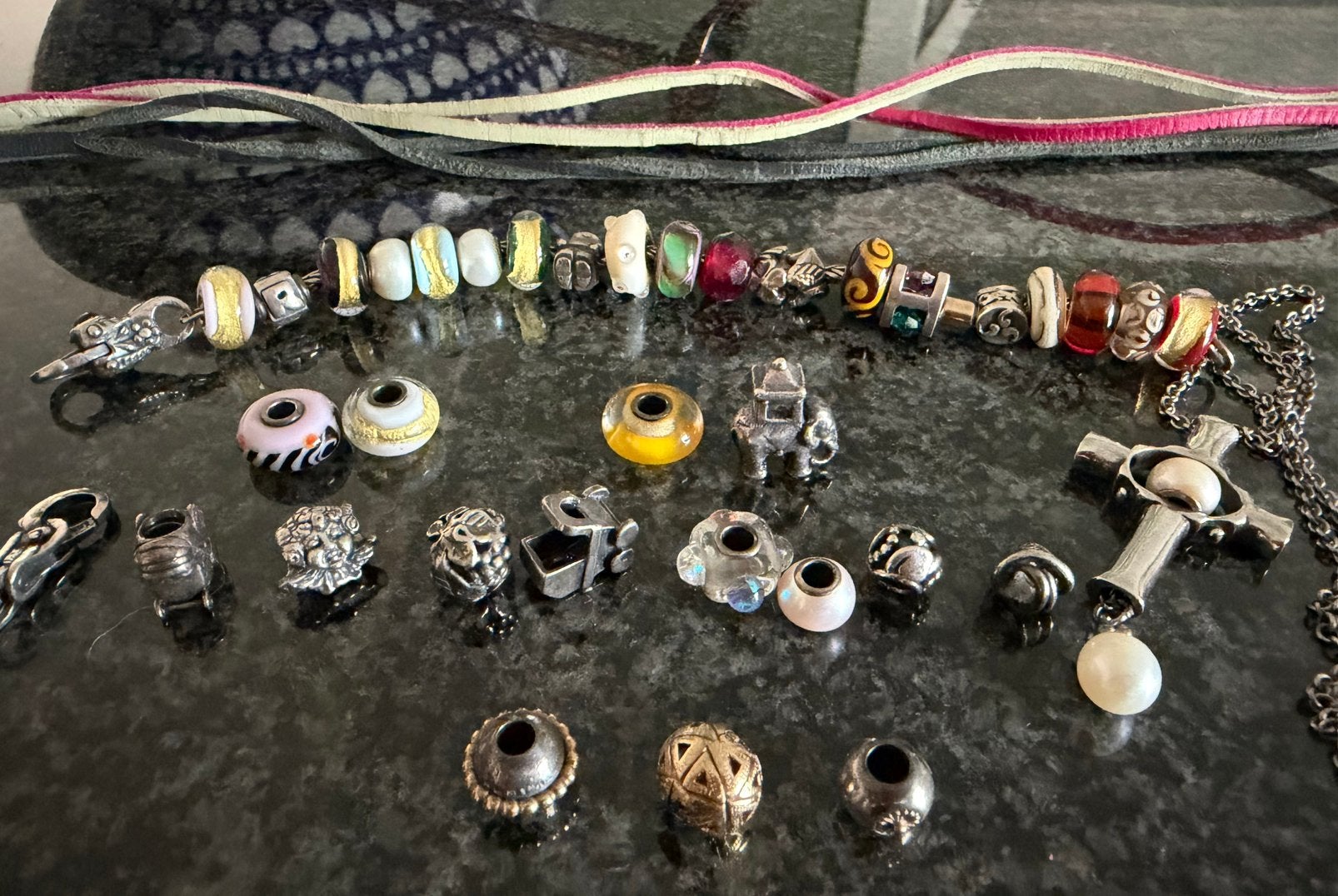 Trollbeads complete set, Ophalen of Verzenden, Zo goed als nieuw, Goud, Trollbeads