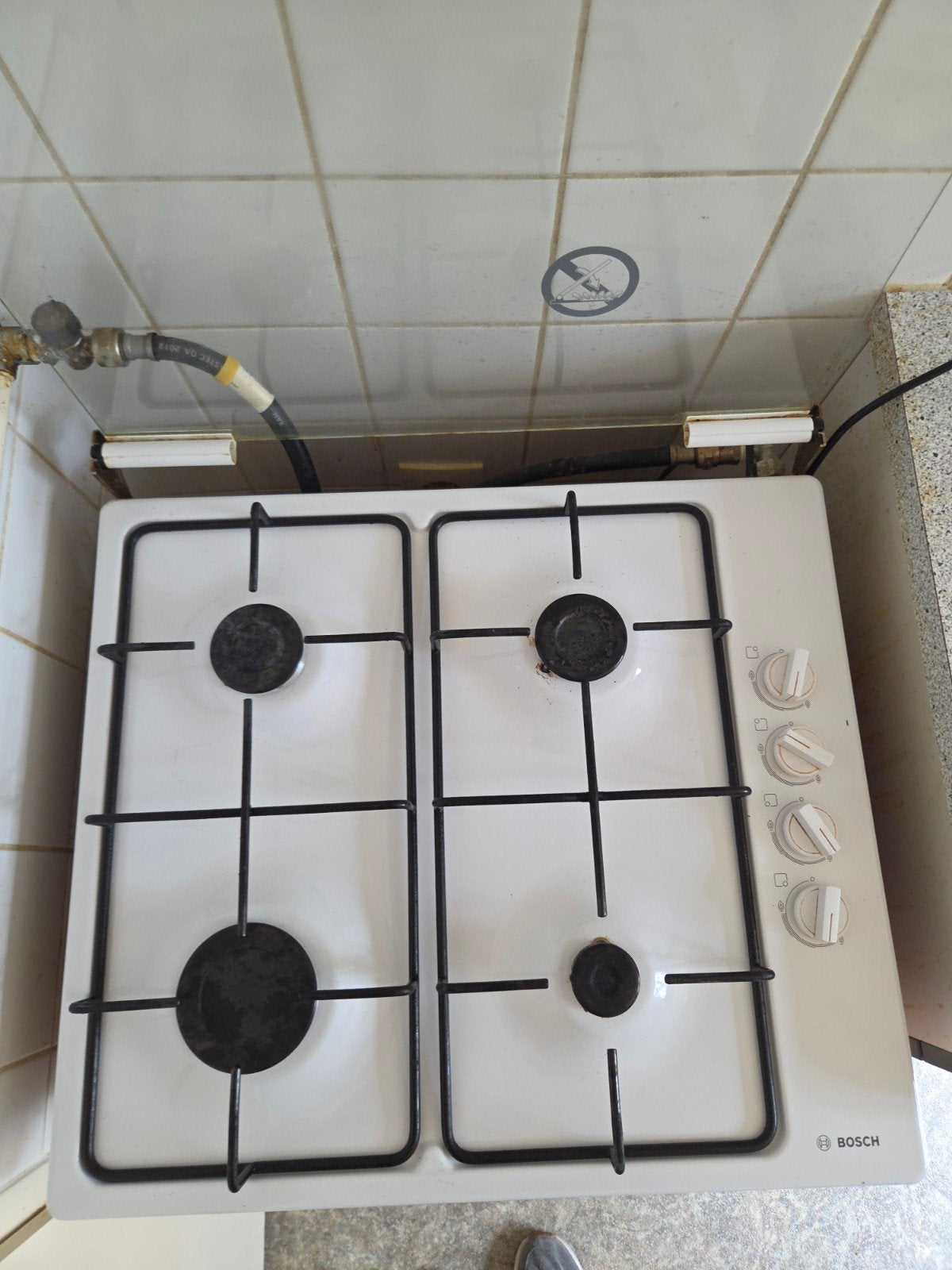 bosch gaskookplaat gas, Ophalen, Vrijstaand, Gas, 4 kookzones