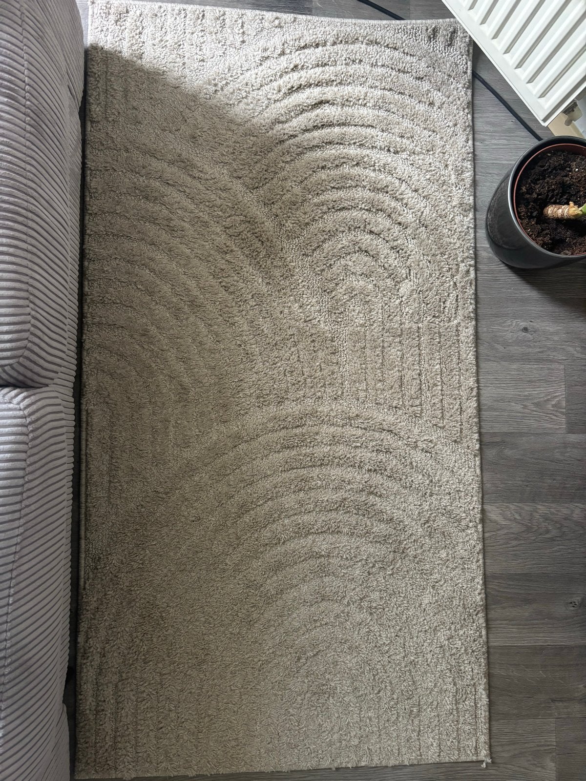 Tapeso vloerkleed beige 80x150 cm, Ophalen, 100 tot 150 cm, Beige, 50 tot 100 cm