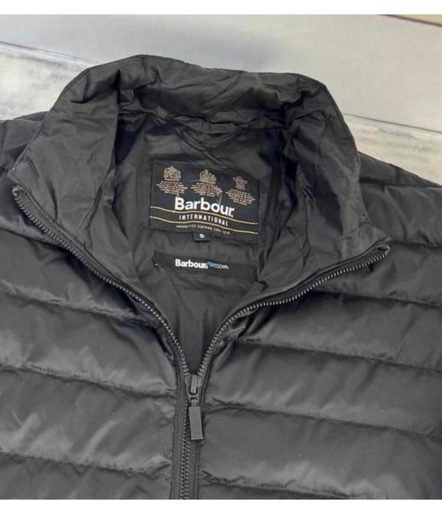 BARBOUR Racer Impeller Gewatteerde Jacket S tussen-jas men’s, Zwart, Ophalen of Verzenden, Zo goed als nieuw, H
