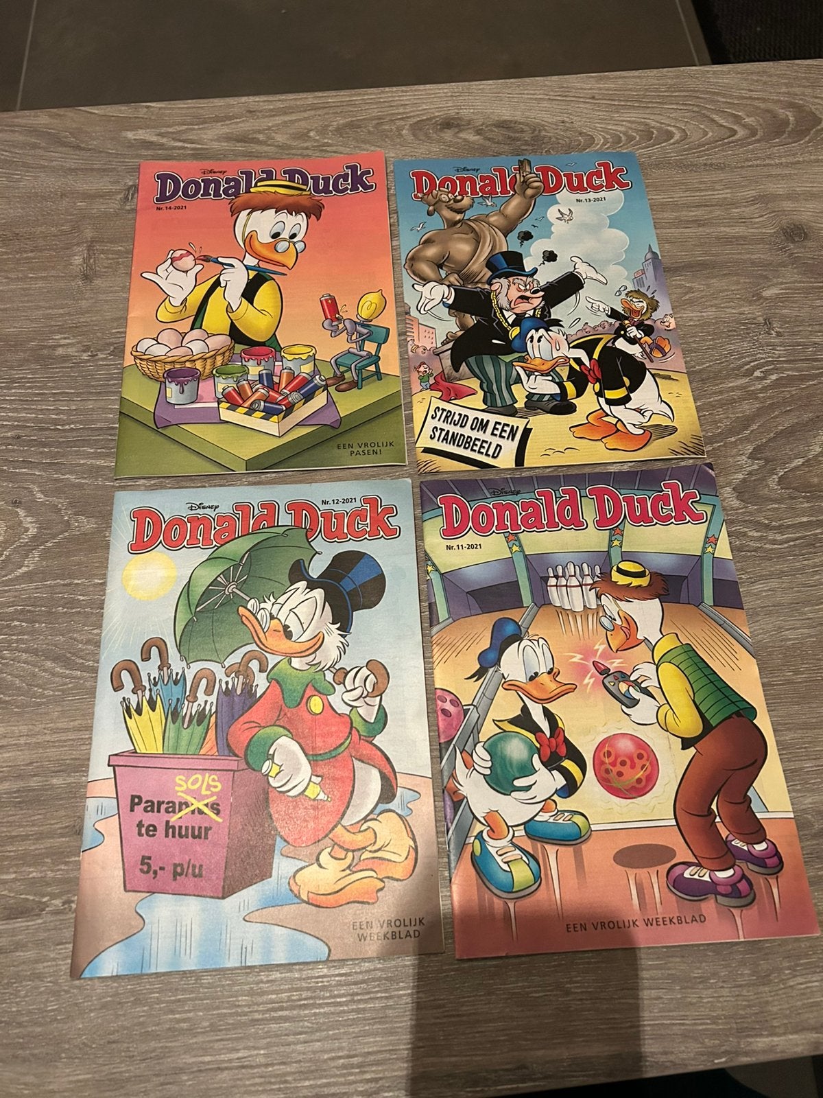 4x donald duck / nr 11, 12, 13, 14 / jaar 2021, Ophalen of Verzenden, Zo goed als nieuw