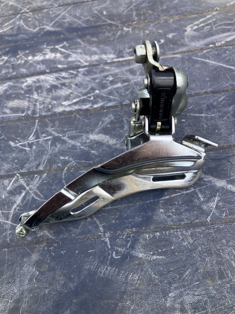 Shimano FD-TY30 voorderailleur, Fietsen en Brommers, Fietsonderdelen, Gebruikt, Shimano Tourney, Staal, Ophalen of Verzenden