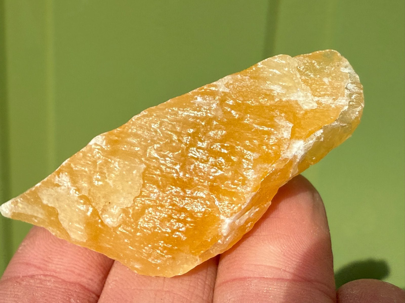 Oranje Calciet uit Mexico mineralen, Ophalen of Verzenden, Mineraal