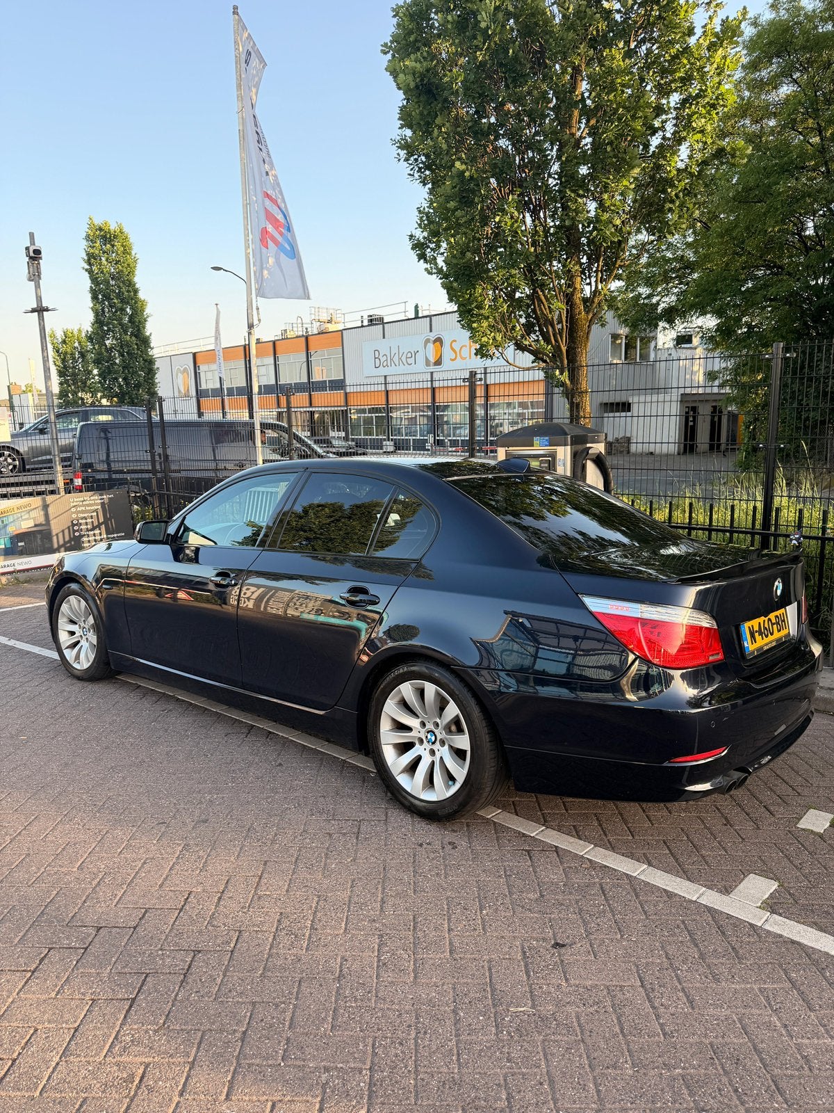 BMW 5-Serie 3.0 I 530 AUT 2008 Blauw, Auto's, BMW, Zwart, 2000 kg, Blauw, 2996 cc