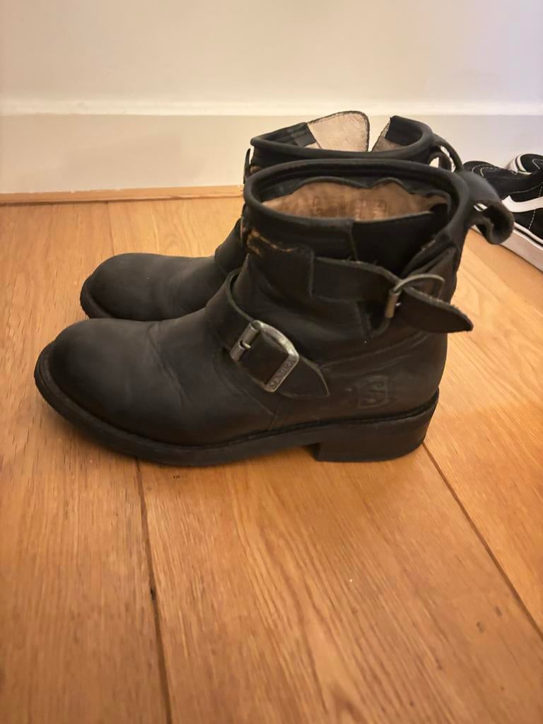Sendra biker boots zwart - maat 38, Kleding | Dames, Schoenen, Ophalen of Verzenden, Gedragen, Zwart, Lage of Enkellaarzen