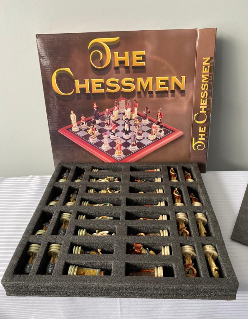 The Chessmen Schaakspel - Historisch Thema, Een of twee spelers, Ophalen of Verzenden, Zo goed als nieuw