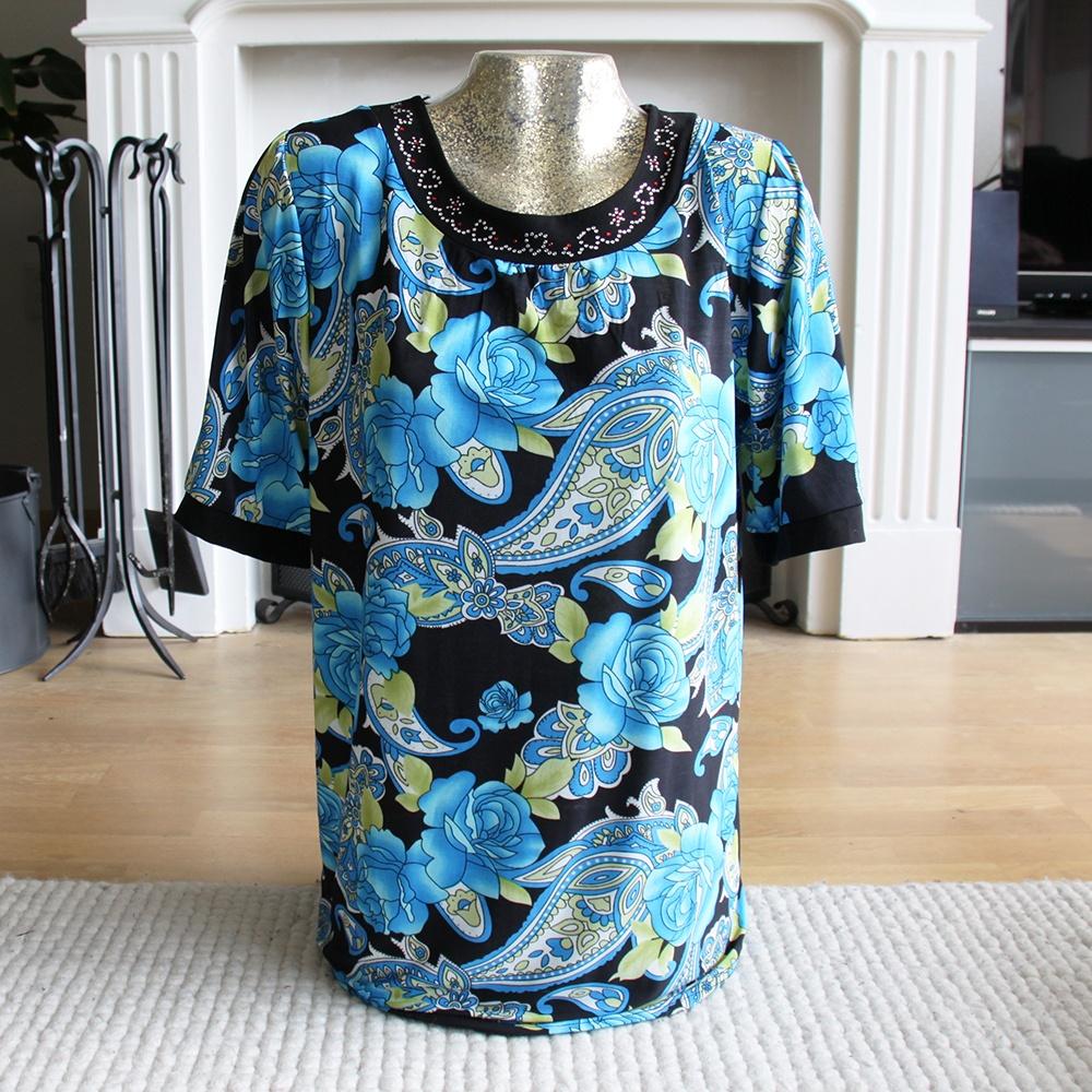 Cecilia Topje (M/L) € 25,-, Maat 38/40 (M), Blauw, Ophalen of Verzenden, Zo goed als nieuw