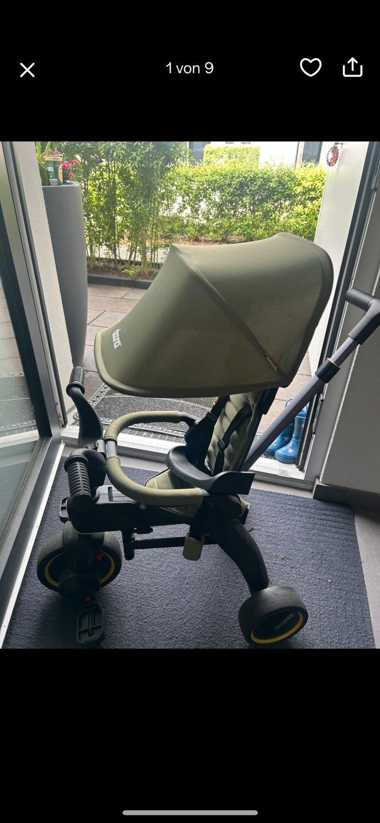 Doona Liki Trike S3 Desert Green Driewieler, Ophalen, Zo goed als nieuw, Trapvoertuig
