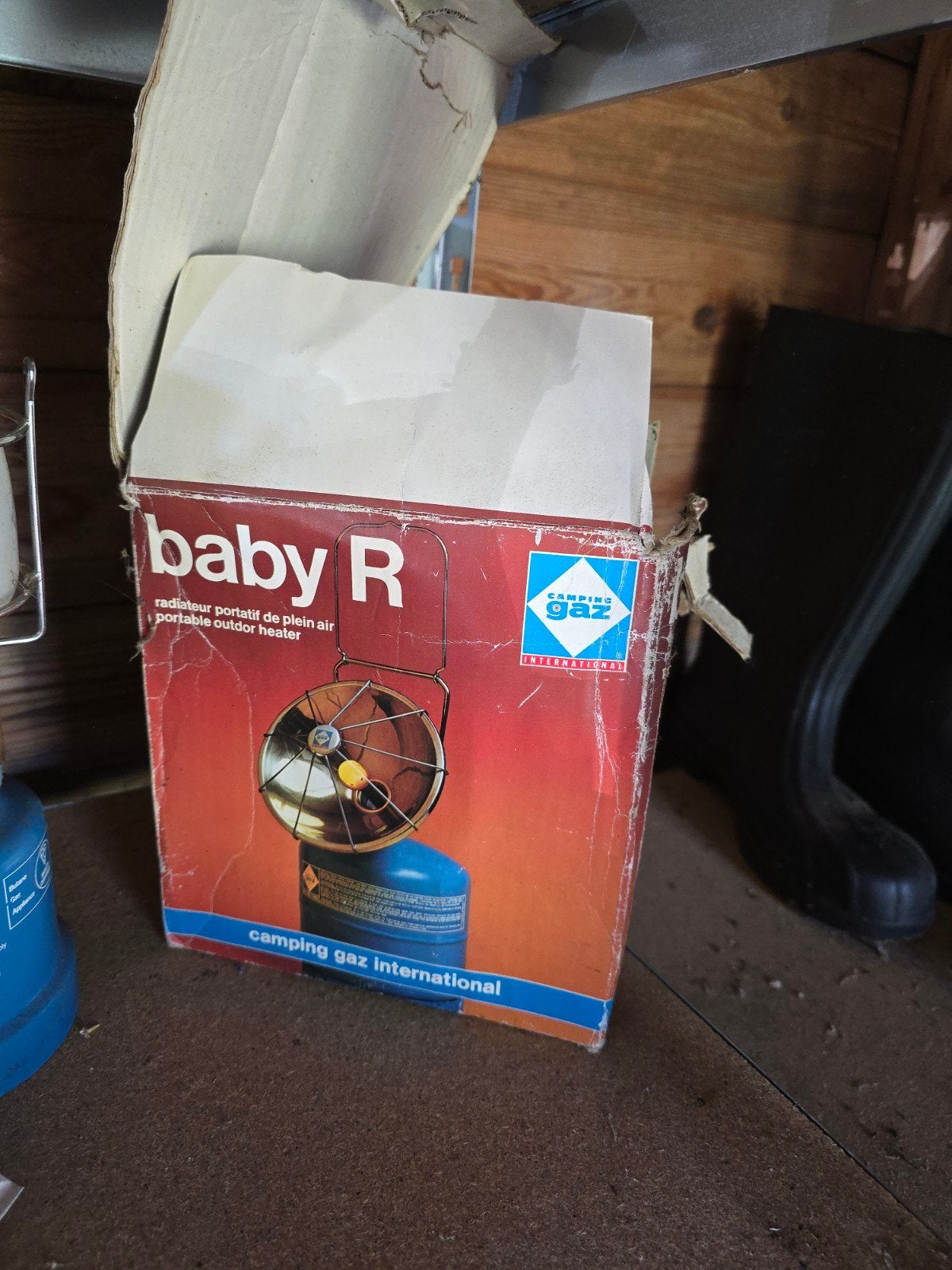 Campingaz Baby R Verwarming - Vintage Gas Heater, Caravans en Kamperen, Ophalen of Verzenden, Gebruikt