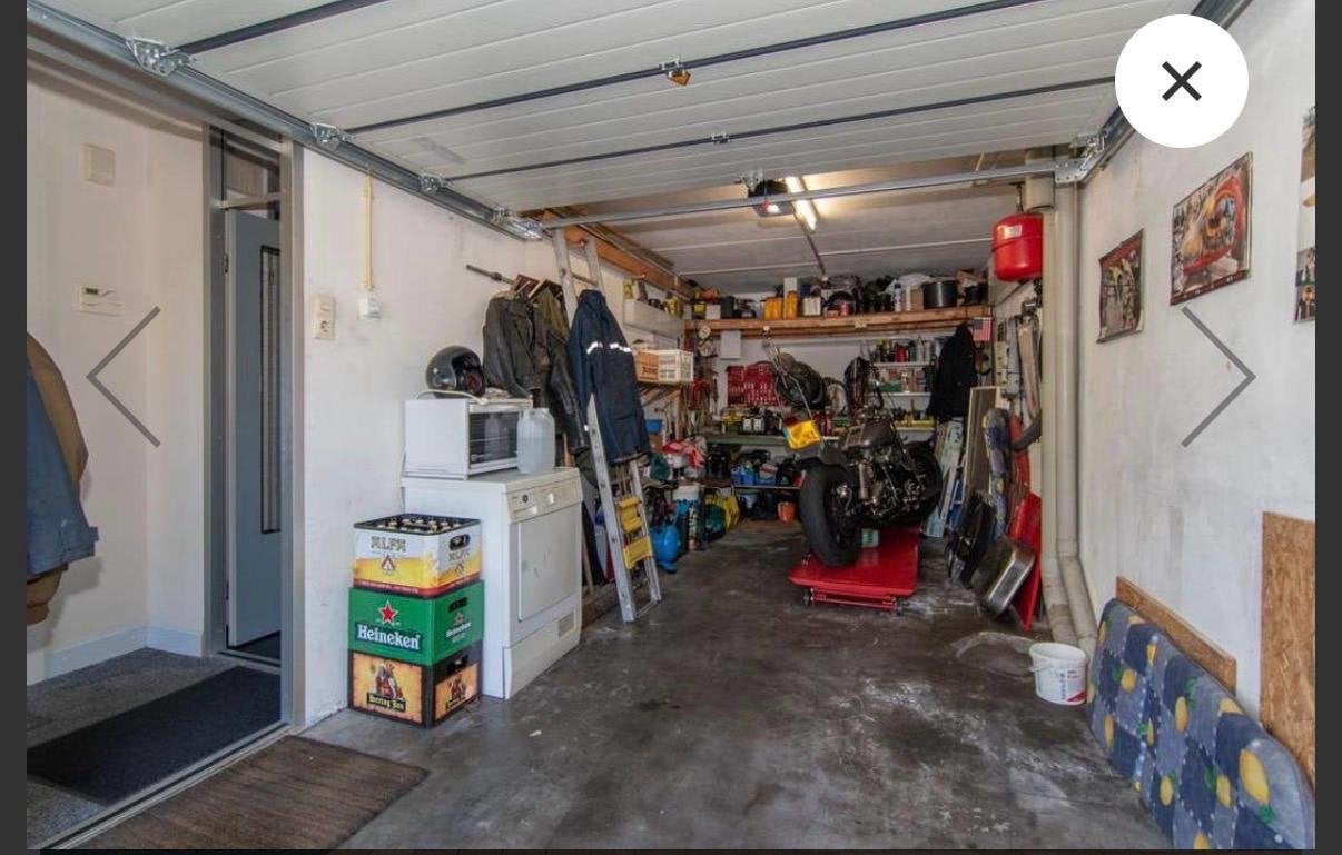 Garagedeur met elektrische motor, Ophalen, Gebruikt, Garagedeur, 120 cm of meer