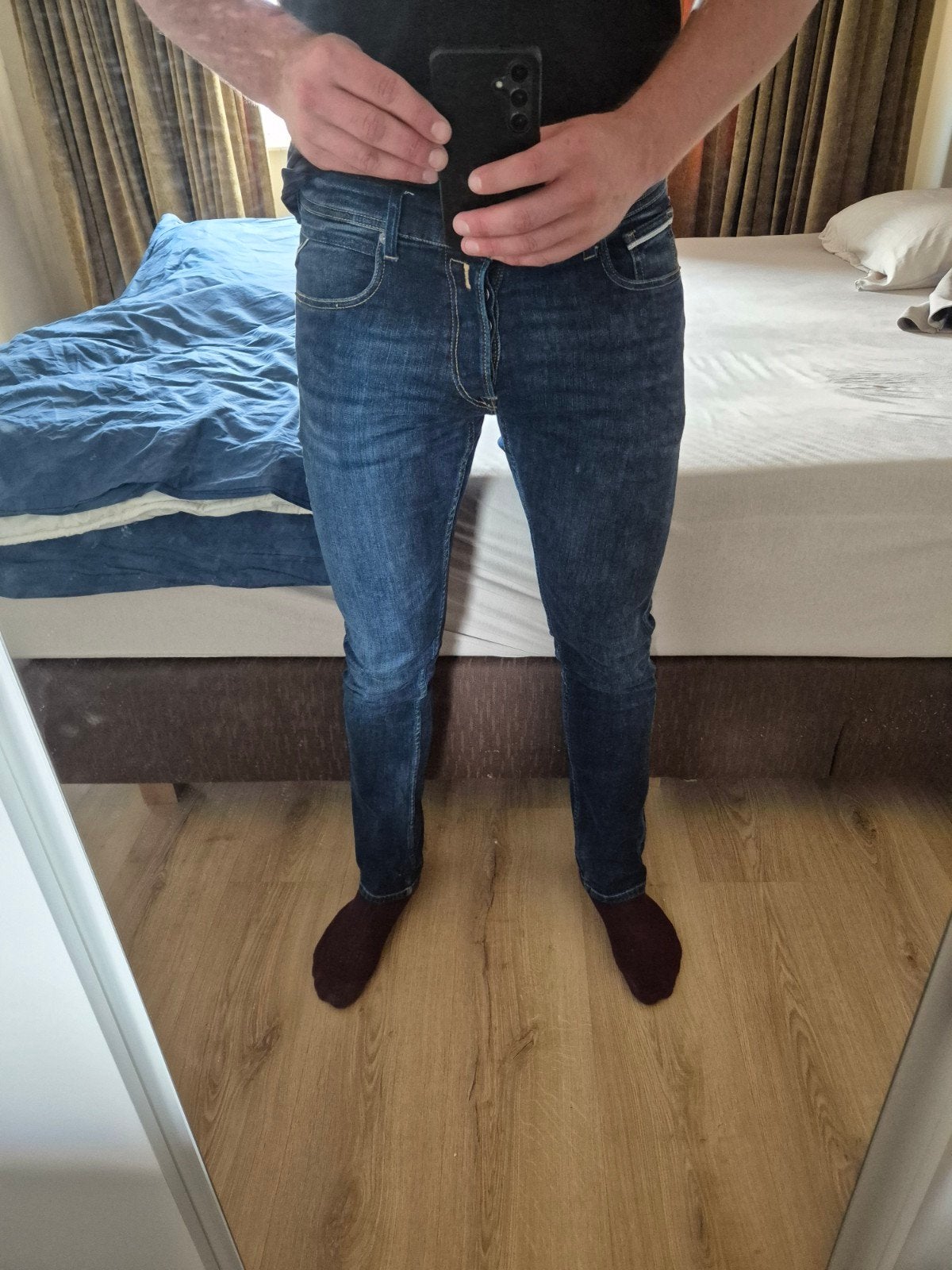 Replay Grover Straight Jeans W31 L32 - Zo goed als nieuw, Blauw, W32 (confectie 46) of kleiner, Ophalen of Verzenden, Zo goed als nieuw