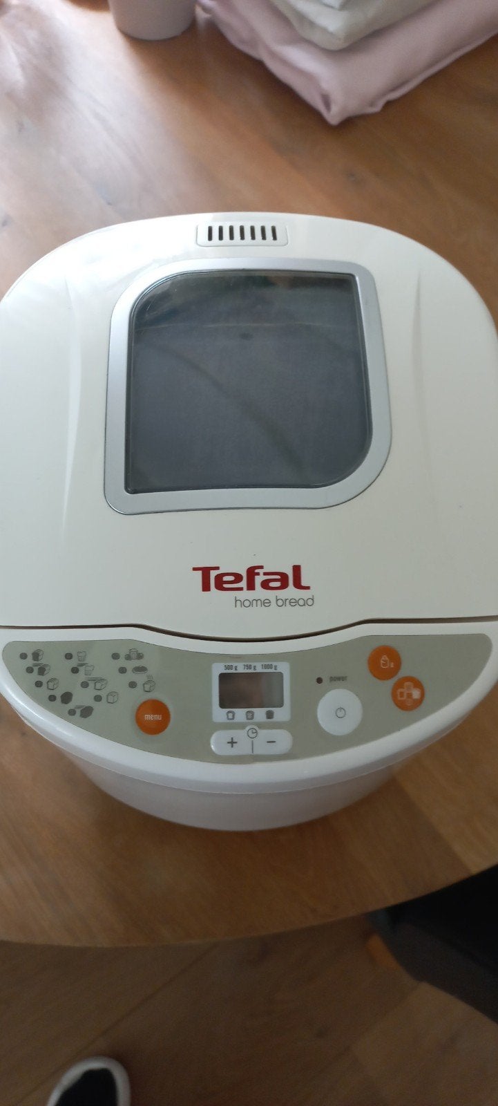Broodbakmachine tefal , gebruikt, Witgoed en Apparatuur, Broodbakmachines, Gebruikt, 800 tot 1200 gram deeg, Kijkvenster, Ophalen