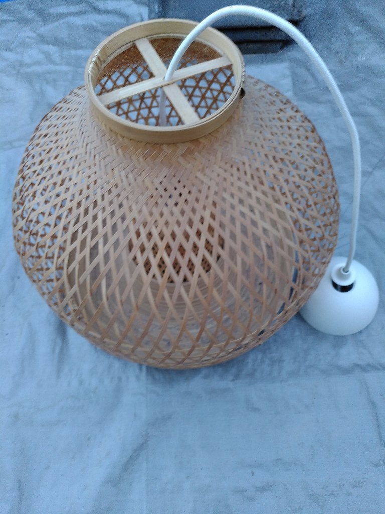 MISTERHULT ikea hanglamp, Ophalen, Zo goed als nieuw, Hout, Minder dan 50 cm