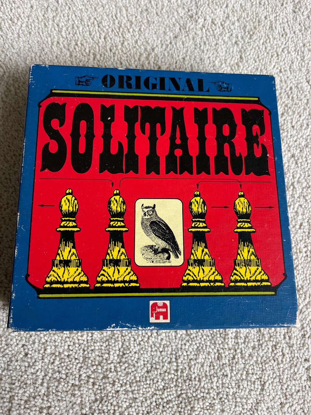 Vintage Solitaire spel van Jumbo - Origineel, Een of twee spelers, Ophalen of Verzenden, Gebruikt