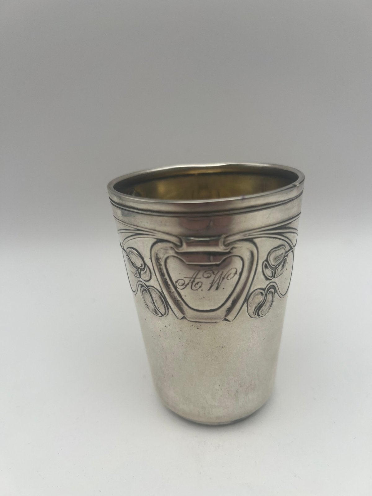Antiek zilveren beker Art Nouveau periode, Antiek en Kunst, Ophalen of Verzenden, Zilver