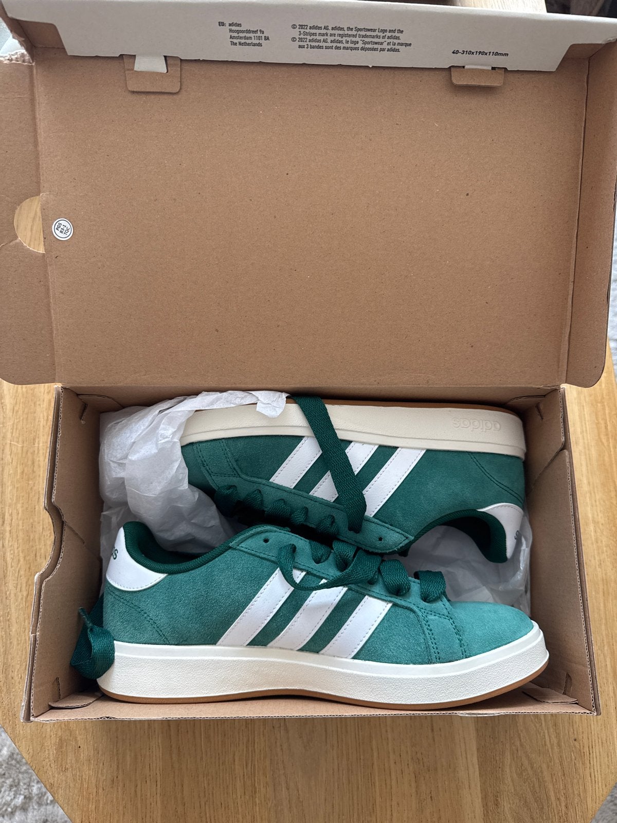 Adidas Grand Court Base 00’s maat 41, Ophalen of Verzenden, Nieuw, Groen, Sneakers of Gympen