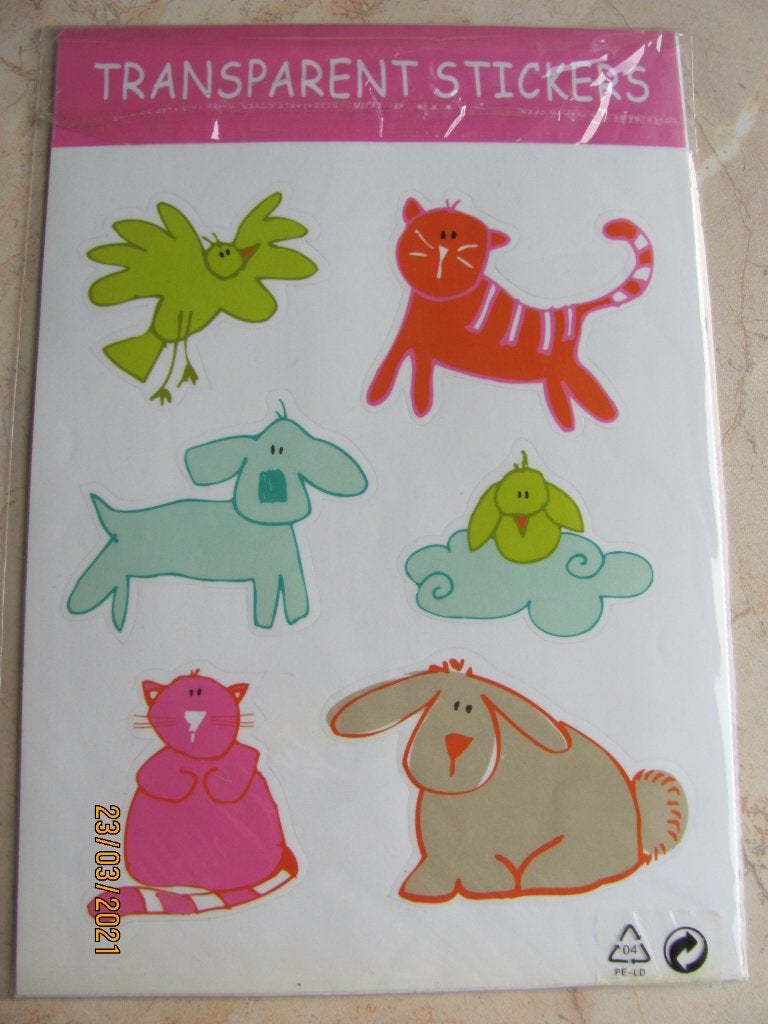 NIEUW verpakking grote STICKER set HEMA 11 x vrolijke DIEREN, Overige typen, Nieuw, Ophalen of Verzenden, Hema