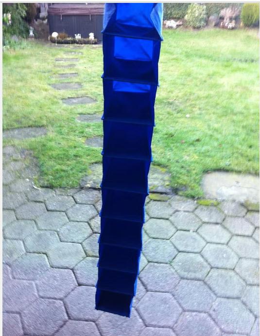 Schoenen hanger Ikea nylon blauw voor 10 paar schoenen., Ophalen of Verzenden, Zo goed als nieuw, Blauw, Sneakers of Gympen
