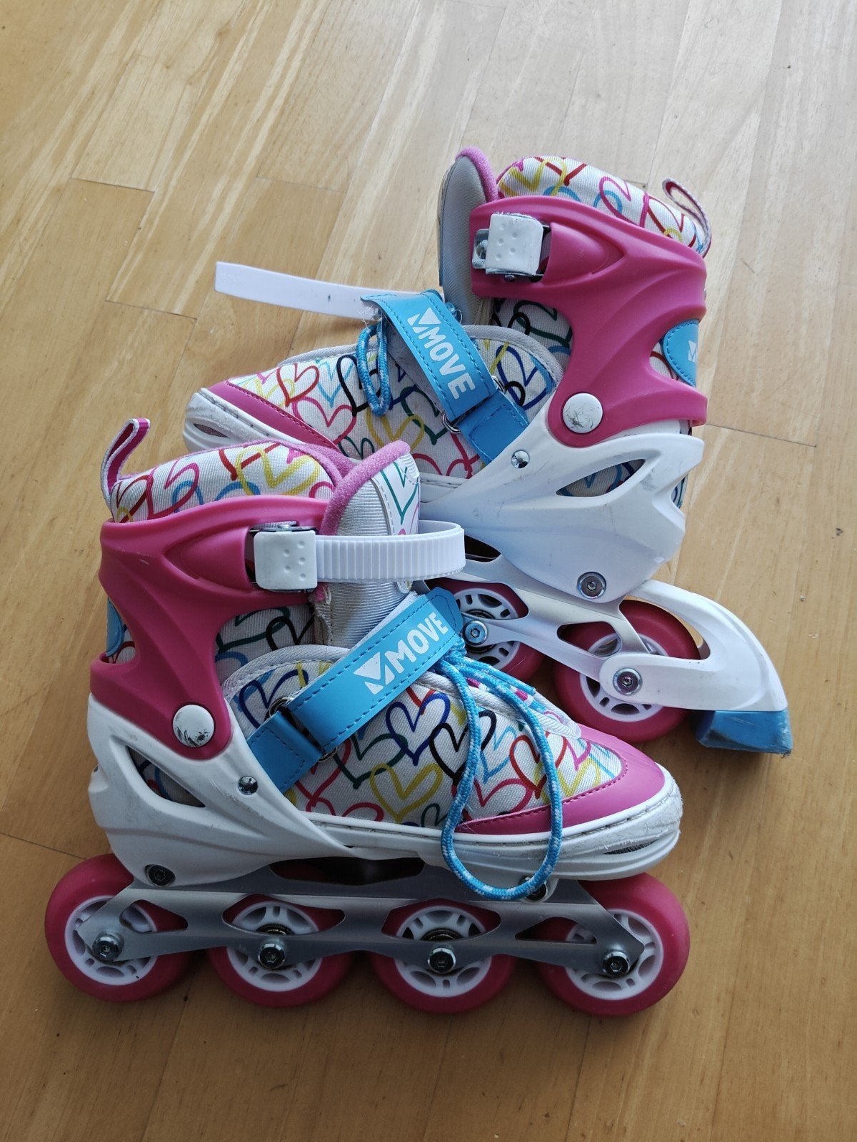 Roze verstelbare inline skates maat 34-37, Sport en Fitness, Ophalen, Gebruikt, Overige typen, Overige merken