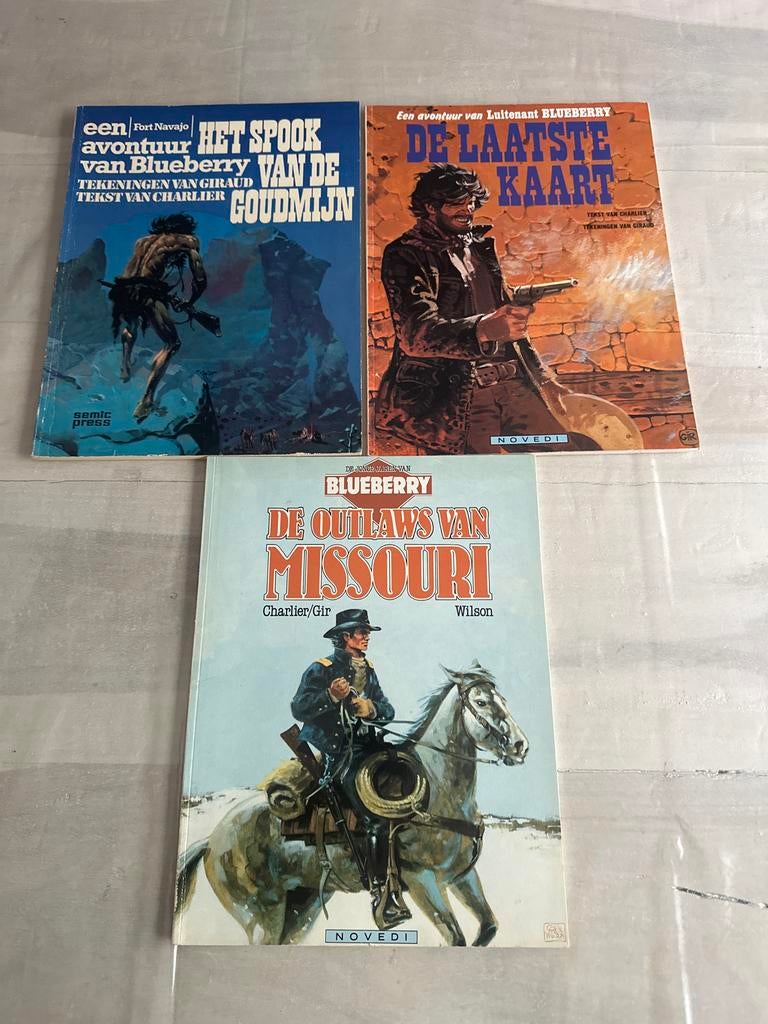 Blueberry Stripboeken: Het Spook, De Laatste Kaart, Outlaws, Boeken, Meerdere stripboeken, Ophalen of Verzenden, Zo goed als nieuw