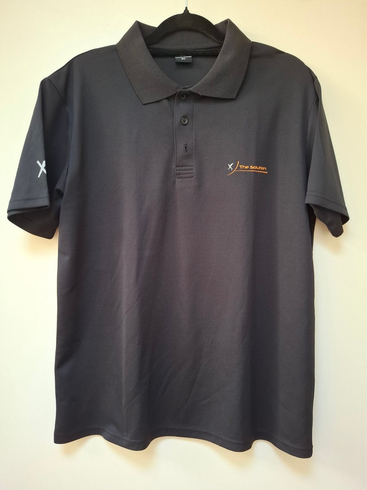 Nieuwe Zwarte Polo, Zwart, Maat 56/58 (XL), Nieuw, Solution