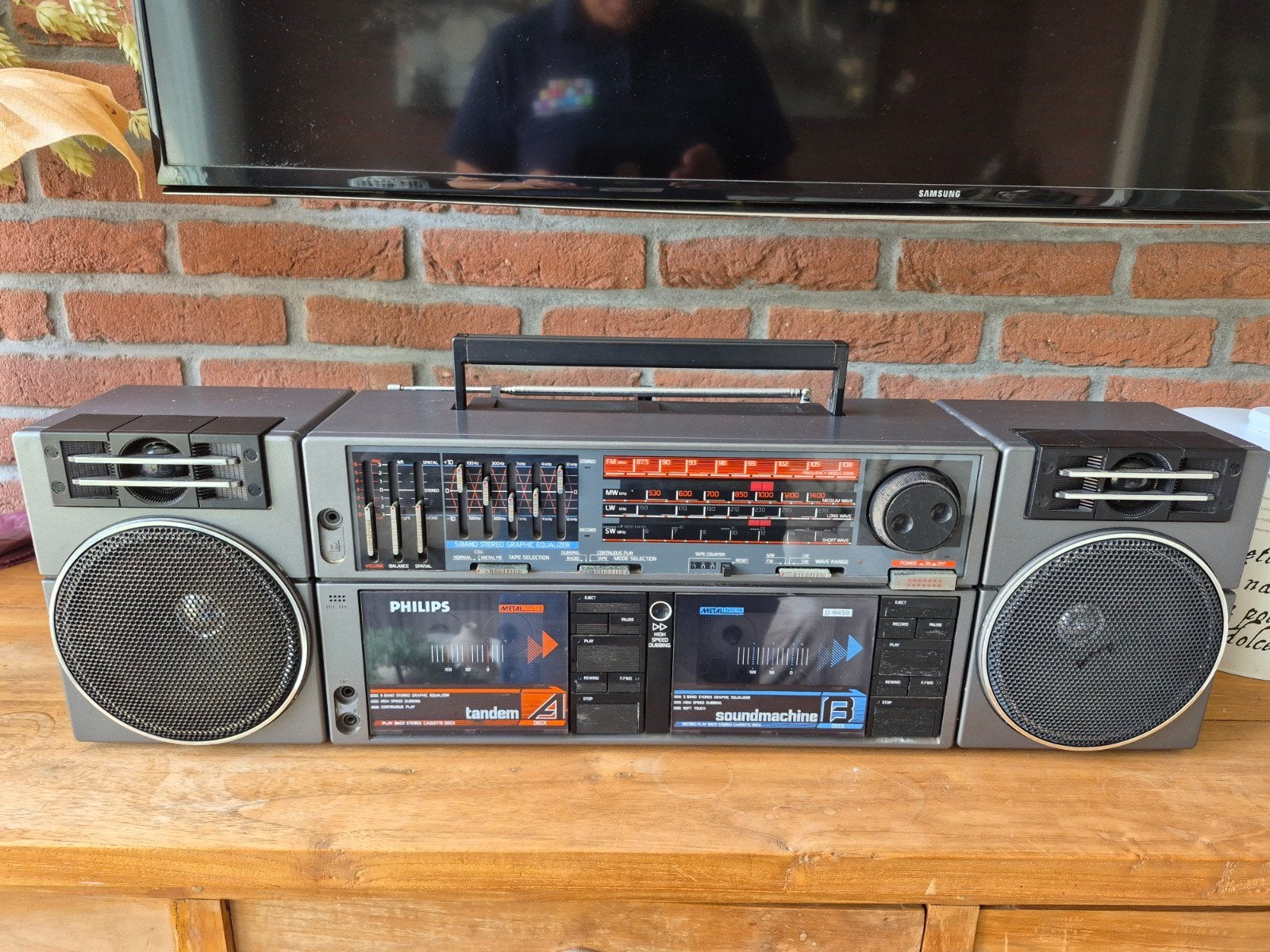 Vintage Philips soundmachine boombox jaren 80, Ophalen