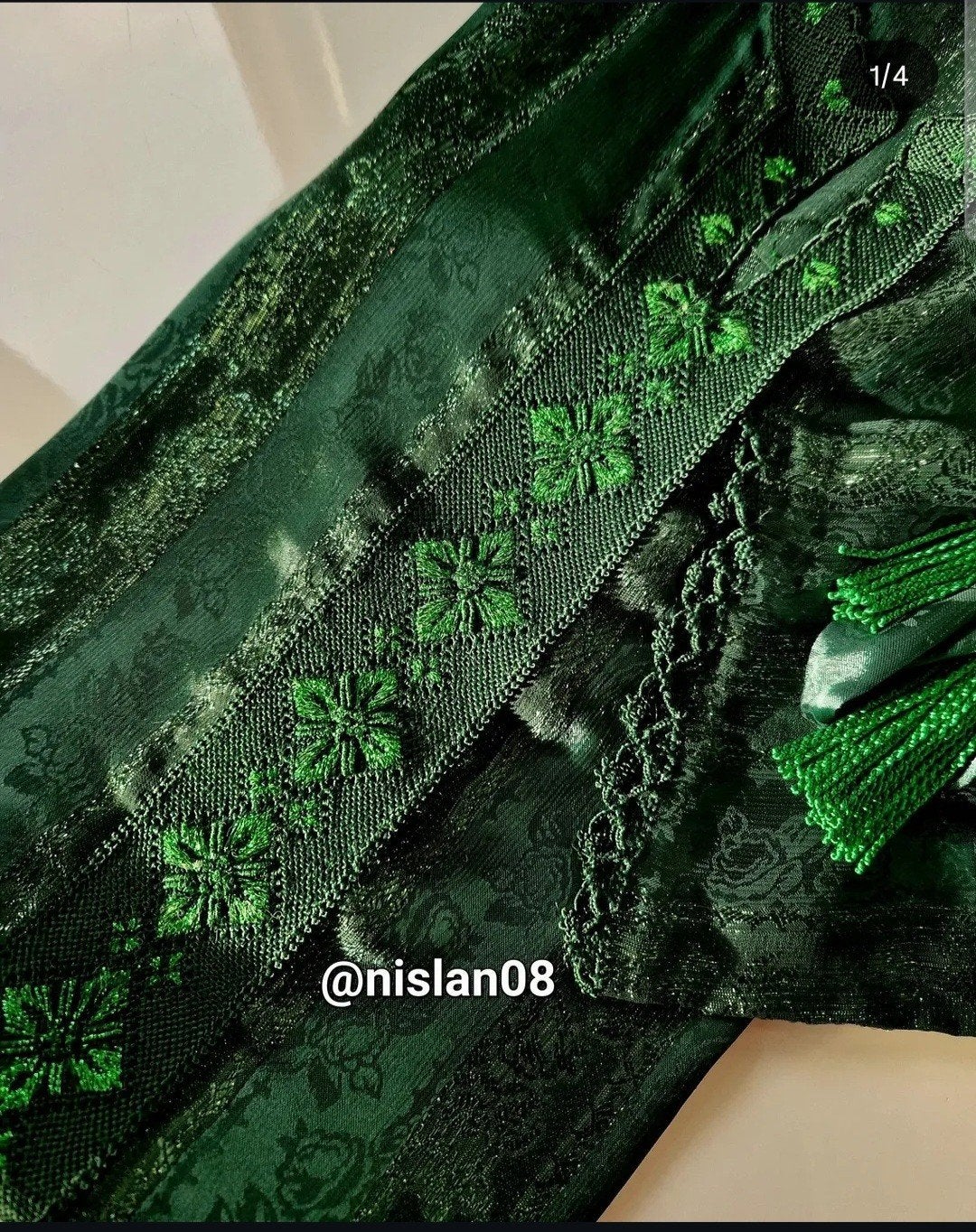 Caftan jouhara, Kleding | Dames, Ophalen of Verzenden, Nieuw, Groen, Onder de knie