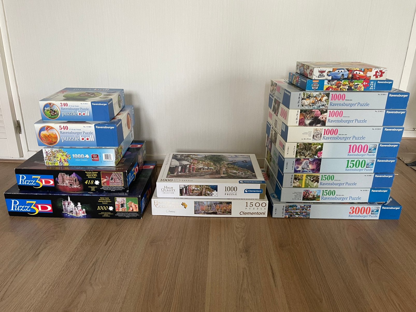 Puzzels €5 per stuk, Ophalen of Verzenden, 500 t/m 1500 stukjes, Zo goed als nieuw, Legpuzzel