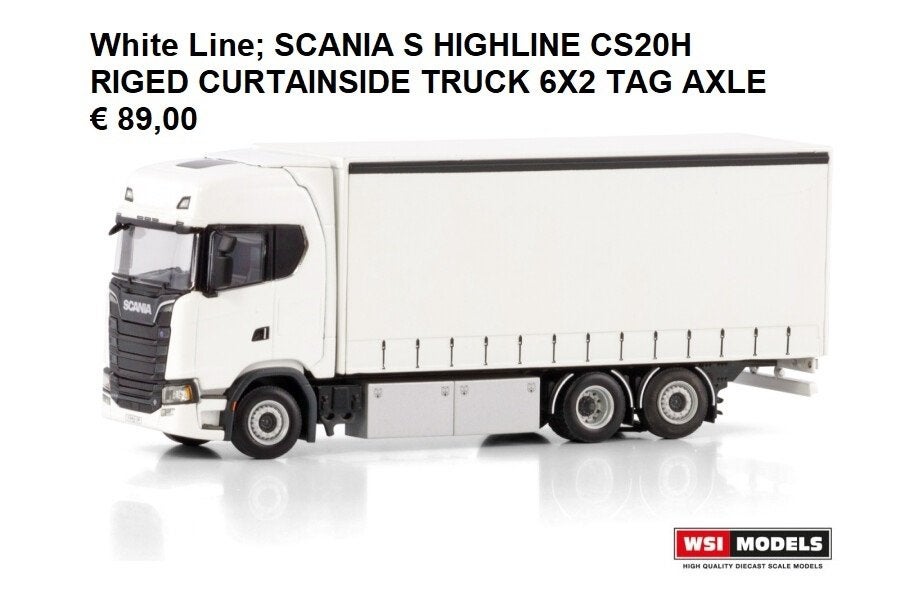 wsi models scania bakwagen, Hobby en Vrije tijd, Modelauto's | 1:50, Ophalen of Verzenden, Nieuw, Bus of Vrachtwagen, Wsi