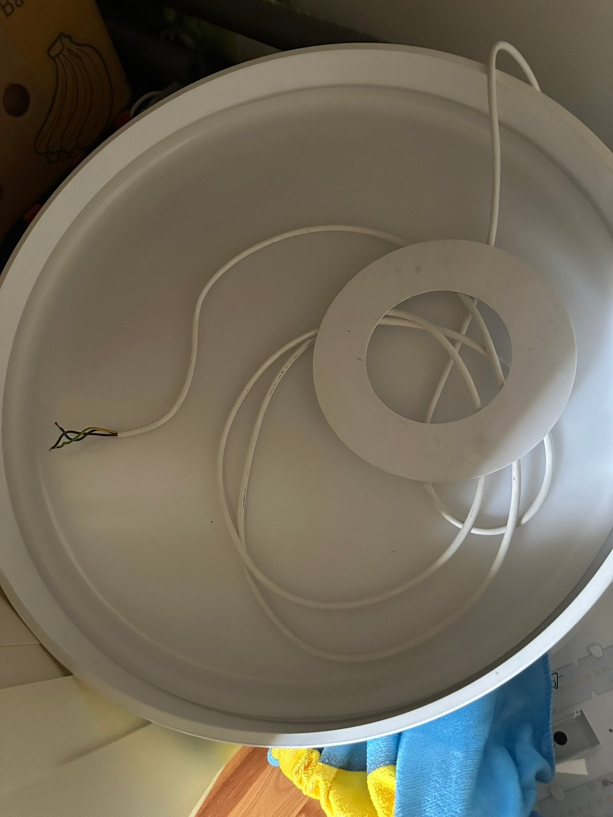 3 grote ronde led lampen., Kunststof, Hanglamp, Design, LED