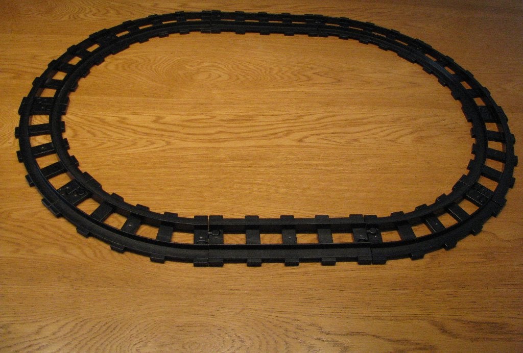 Duplo Lego.Rails voor de Duplo Lego treinbaan. Kleur : zwart, Ophalen of Verzenden, Gebruikt, Overige typen, Duplo
