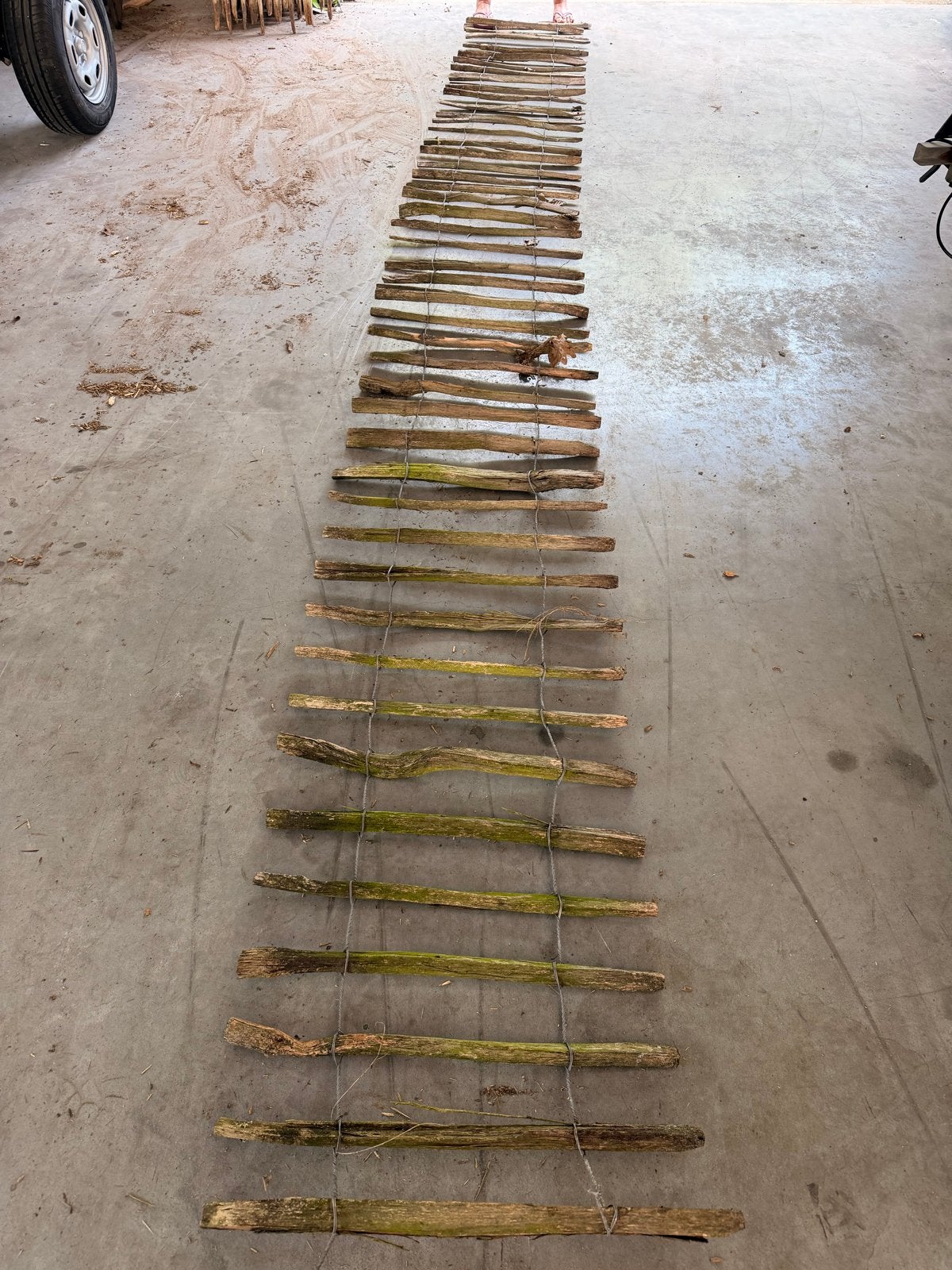 Houten schapentuinhek/kastanje/rolhekwerk, Tuin en Terras, Tuinhekken en Hekwerk, Ophalen, Gebruikt, Hout, Tuinhek