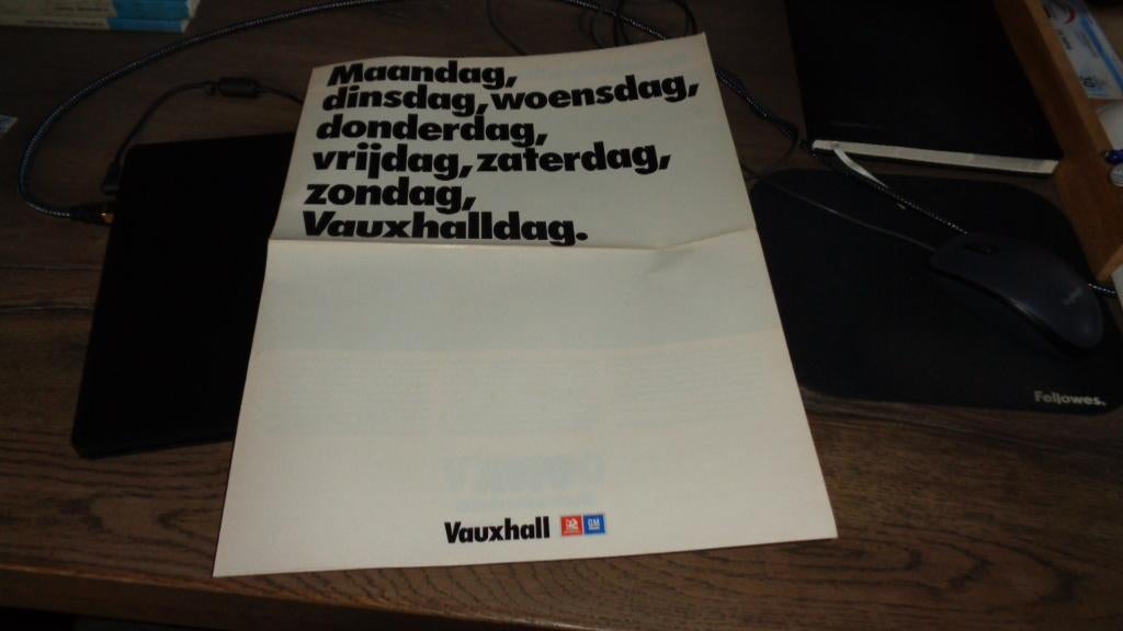 Folder VAUXHALL modellen  ,  1-1976, Verzenden, Nieuw, Overige merken