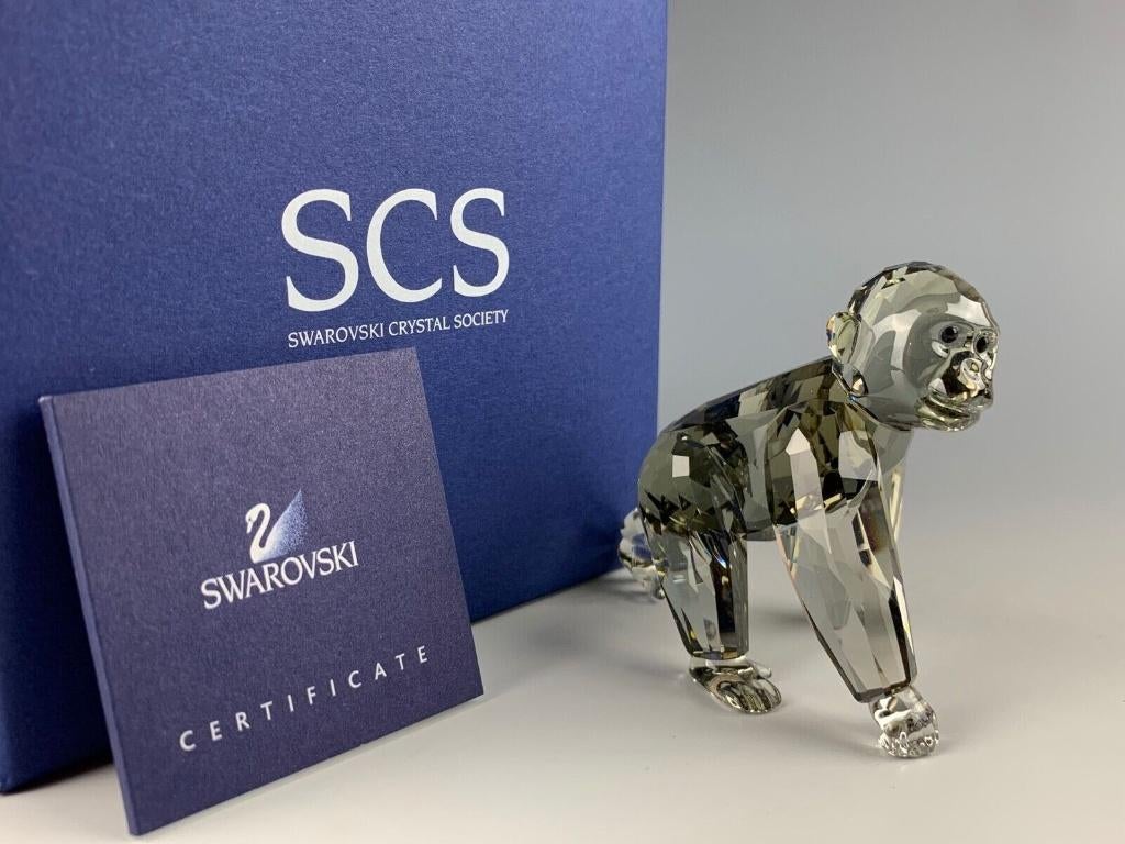 Swarovski Gorrila jong incl.doos & certificaat, Verzamelen, Ophalen of Verzenden, Nieuw, Figuurtje