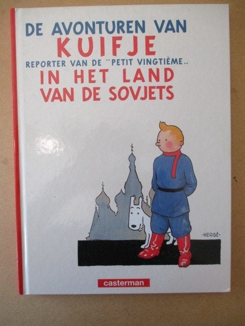 ad000366 kuifje in de sovjets hc, Eén stripboek, Ophalen, Gelezen