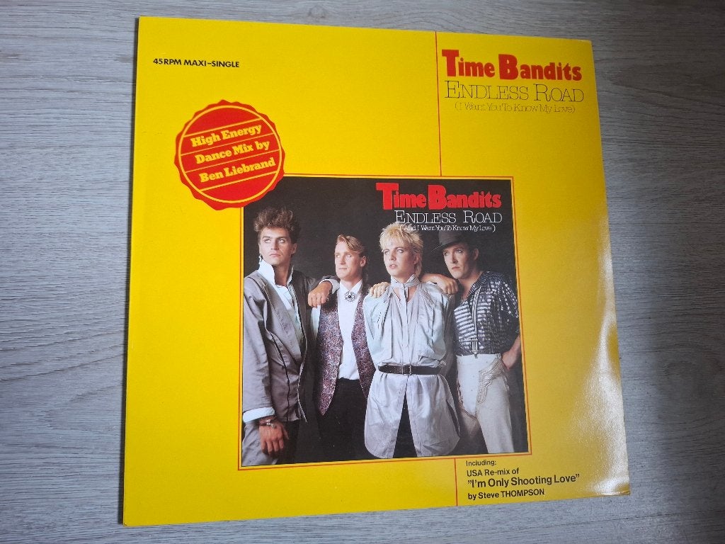 LP/Maxi Single Time Bandits – Endless Road (1985), LP, Gebruikt, Ophalen of Verzenden, Beschermende buitenhoes