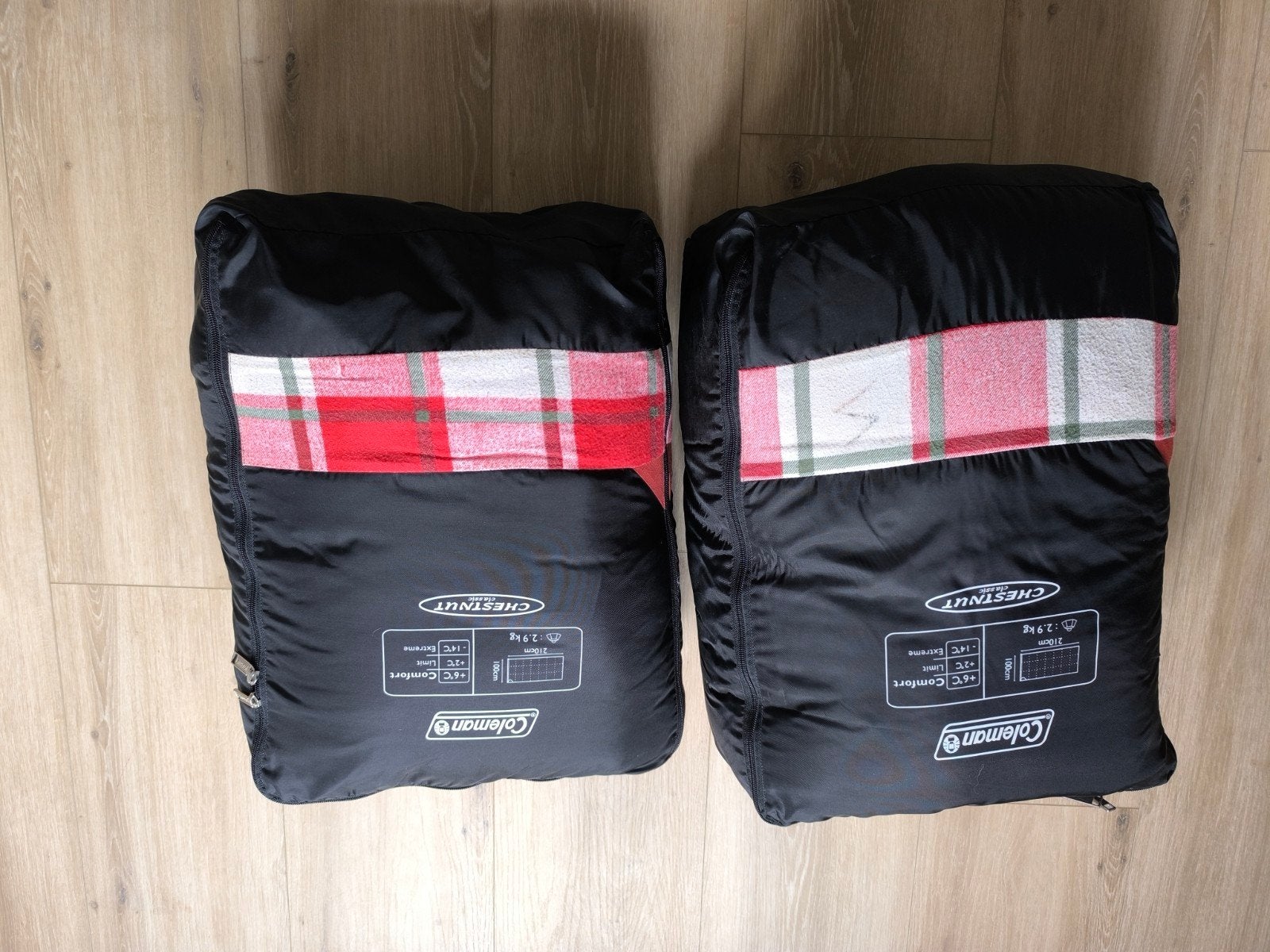 Coleman Chestnut Classic Slaapzak (2 stuks), Ophalen, Gebruikt